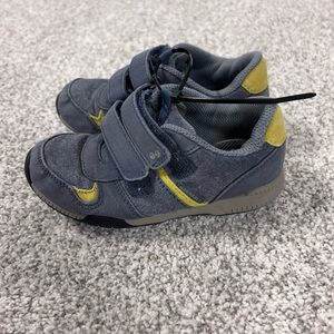 Surprize Children's Navy and Yellow Velcro Sneakers